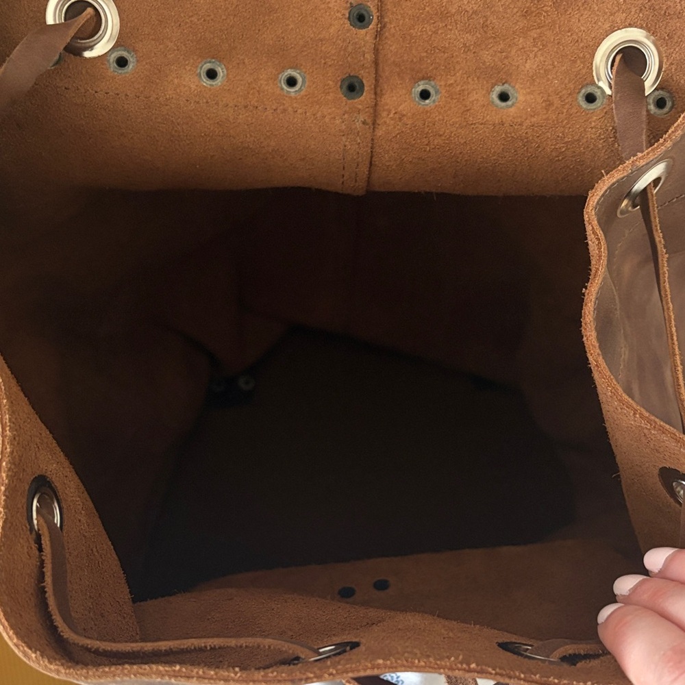 Vintage Large Leather Backpack - image 8